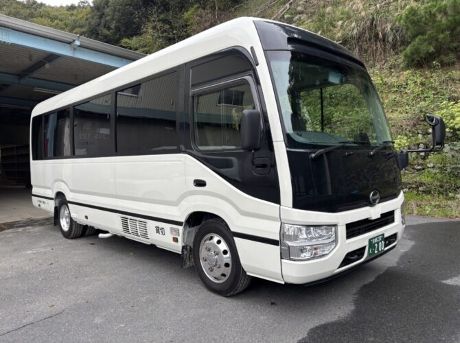 新型マイクロバス導入します